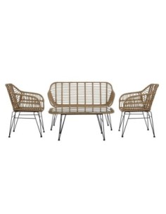 Sofa Set 4 Ratan Sintetico...