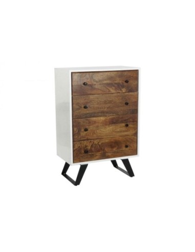 Cajonera Mango Metal 70x40x105 Blanco