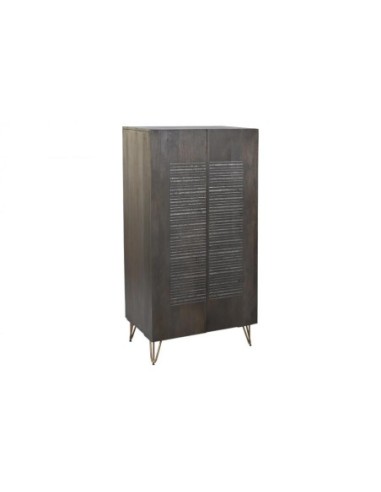 Armario Mango Metal 70x45x142 Marron