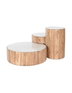 Mesa Centro Set 3 Acacia...