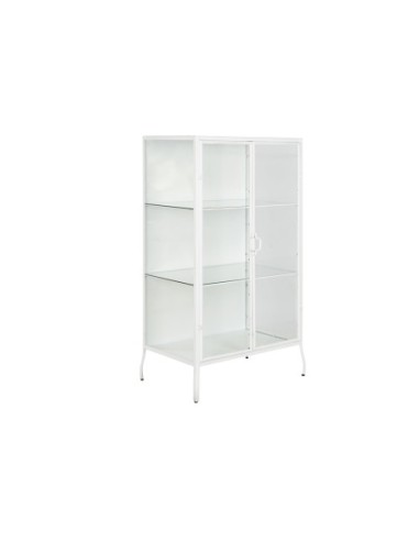 Vitrina Metal Cristal 72x46x132 Blanco