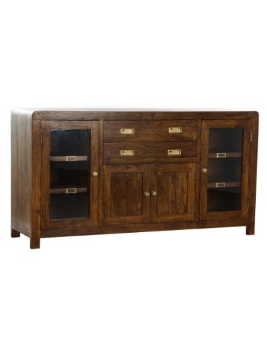 Buffet Acacia Cristal 150x40,5x80 Natural Marron