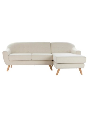 Sofa Poliester Rubberwood 226x144x84 Chaiselongue