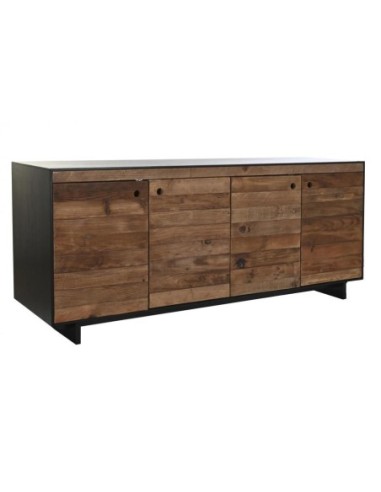 Buffet Madera Reciclada Pino 180x48x76 Negro