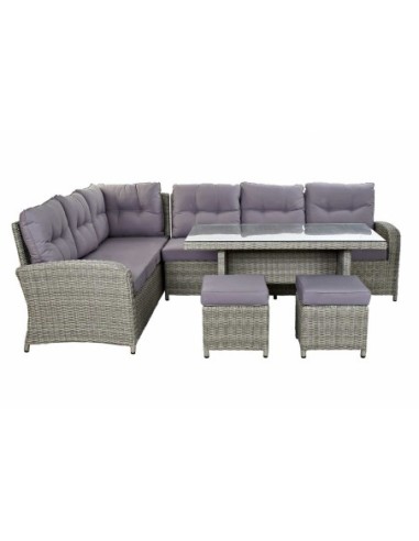 Sofa Set 4 Ratan Sintetico 267x204x90 5 Mm, Exteri