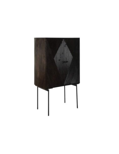 Aparador Mango Metal 84x43x153,5 Marron Oscuro