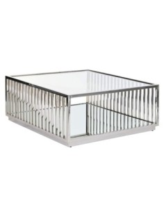 Mesa Centro Acero Espejo...