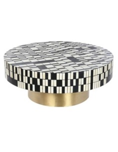 Mesa Centro Hueso Metal...