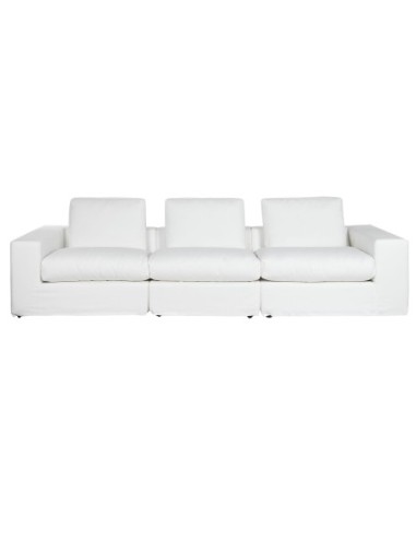 Sofa Poliester Pluma 286x95,5x57 Blanco