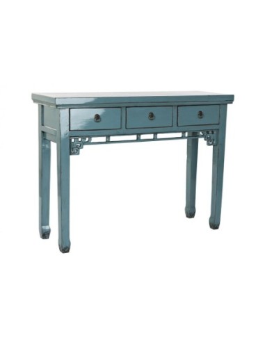 Consola Olmo Metal 113x38x84 Azul