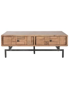 Mesa Centro Acacia Metal...