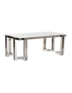 Mesa Centro Acero Cristal...