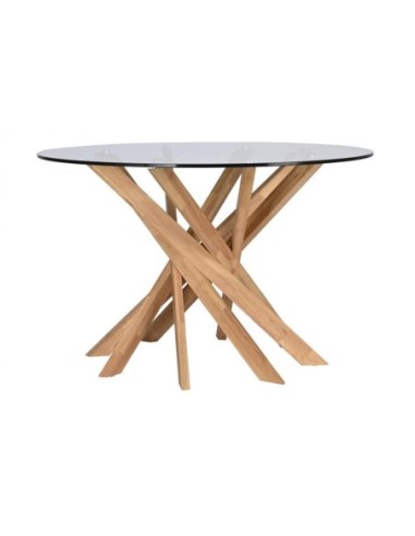 Mesa Redonda Comedor Nogal 120x120x76...