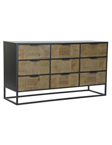 Buffet Abeto Metal 123x40x68 Marron Claro