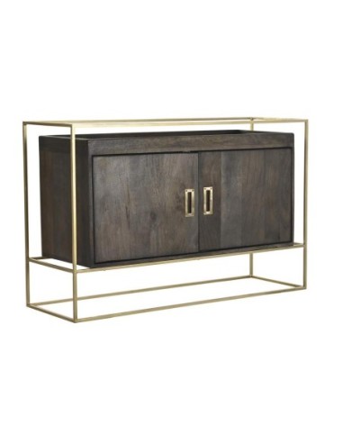 Buffet Mango Metal 122x38x76 Marron