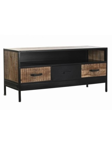 Mueble Tv Mango Metal 125x40x55 Negro