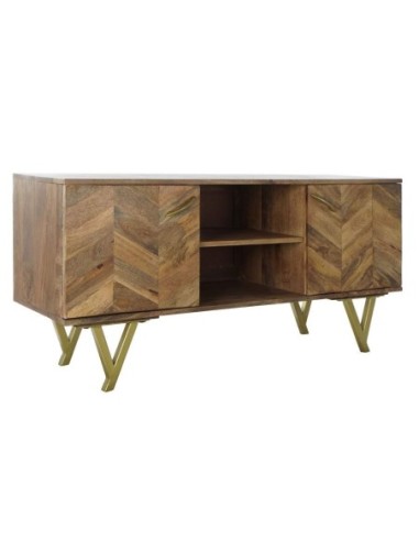 Mueble Tv Mango Metal 125x40x62,5 Natural Natural