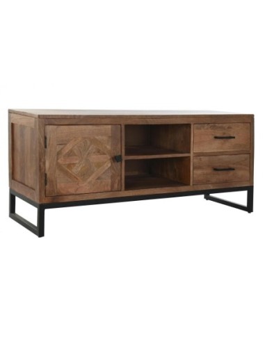 Mueble Tv Teca Metal 125x40x55 Marron