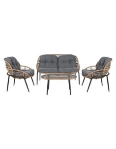 Sofa Set 4 Ratan Sintetico...