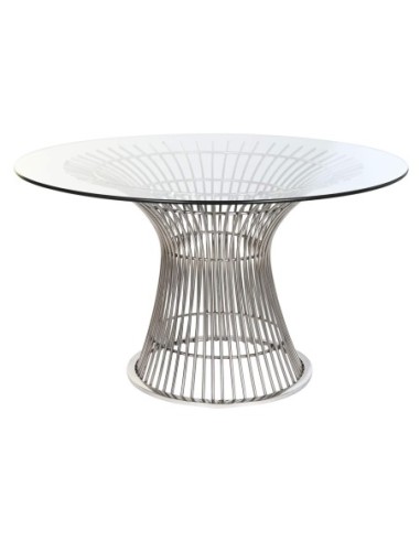 Mesa Redonda Comedor Acero 130x130x75