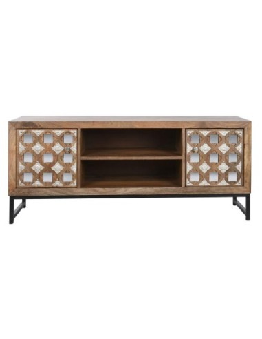 Mueble Tv Mango Espejo 130x38x60 Natural