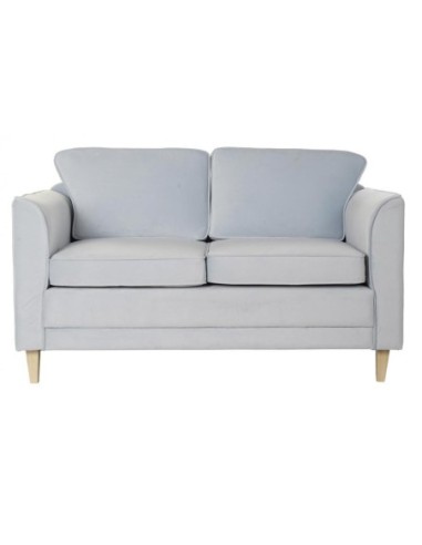 Sofa Poliester Madera 136x76x82 Azul Celeste