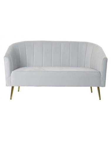 Sofa Poliester Metal 140x77x81 Azul Celeste