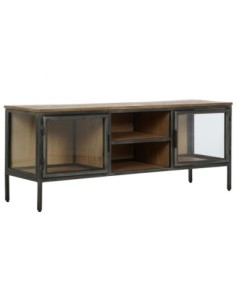 Mueble Tv Madera Metal...