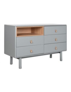 Comoda Mdf Pu 120x40x75 Gris