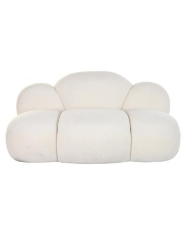 Sofa Poliester 149x76x77 Nube Borreguito Blanco