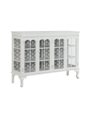 Buffet Abeto Cristal 142,5x40,5x101,5 Blanco