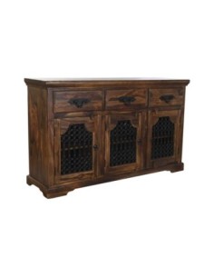 Buffet Sheesham Metal...