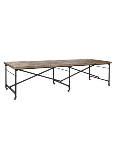 Mesa Comedor Madera Metal 300x100x78...