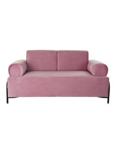 Sofa Poliester Metal 154x76x76 Rosa