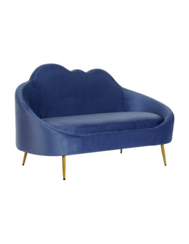 Sofa Poliester Metal 155x75x92 Nube Azul