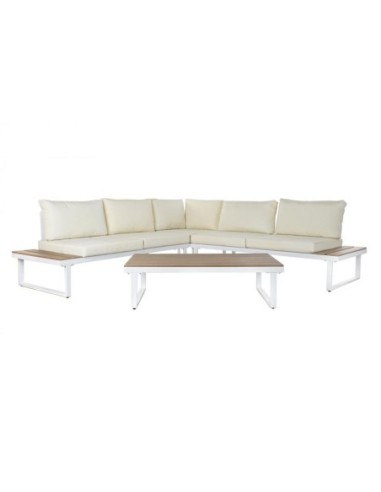 Sofa Set 4 Acero Poliester 231x231x74 Beige