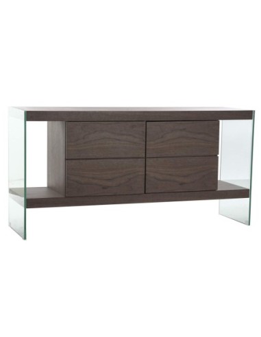 Buffet Cristal Mdf 160x45x80 Nogal Marron