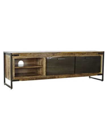 Mueble Tv Mango Acero 160x41x51 Natural