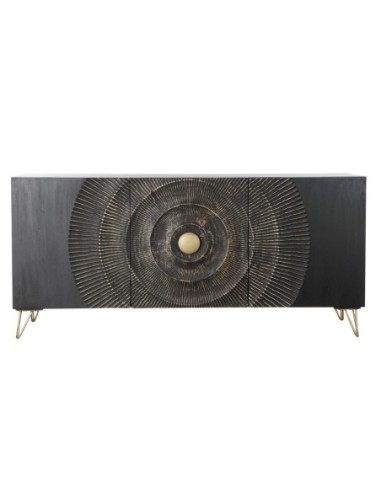 Buffet Mango Metal 160x45x75 Mandala Negro