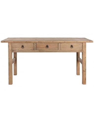 Mesa Olmo Macizo 169x75x85 3 Cajones...