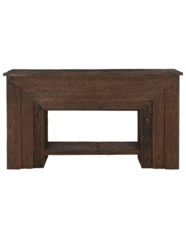 Consola Madera Reciclada 167x44x93 Marron