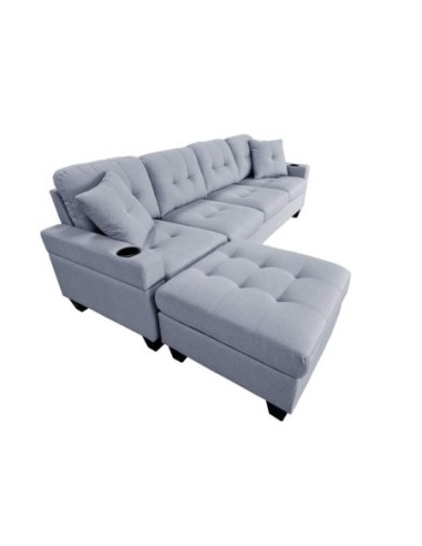 Sofa Poliester Pp 244x146x81 Chaiselongue