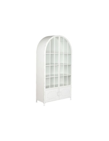 Vitrina Metal Cristal 91x36,5x172 Blanco