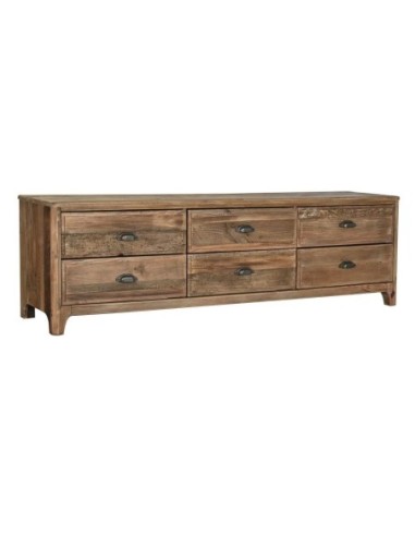 Mueble Tv Madera Reciclada 180x45x55 Natural