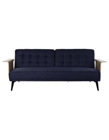 Sofa Cama Eucalipto Metal 203x87x81 Azul