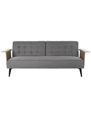 Sofa Cama Eucalipto Metal 203x87x81 Gris