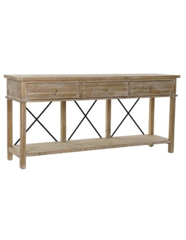 Consola Abeto Metal 181x45x86 Natural