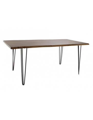 Mesa Comedor Acacia Metal 180x87x76 Marron