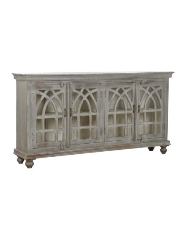 Buffet Madera Cristal 182x38x97 4 Puertas Decape