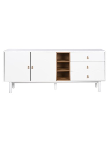 Buffet Madera Dm Pu 180x40x75 Blanco